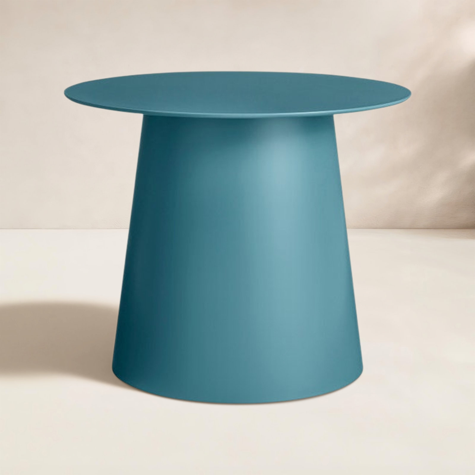 Circula Single End Table, 12" H x 15" W x 15" D, Marine Blue