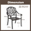 Amiko Stackable Outdoor Patio Dining Armchair