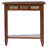 Oak and Slate Solid Wood Tile Recliner Wedge Table in Rustic Oak