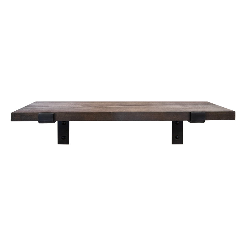 Poplar Floating Shelf, 1" H x 28" W x 4.5" D