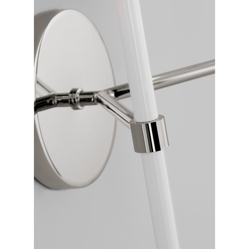 Monroe 2 - Light Armed Sconce, Polished Nickel