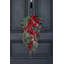 Waterproof Red Berry, Pinecone & Iced Twig Christmas Teardrop Front Door Holiday Swag