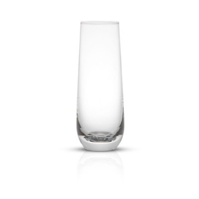 JoyJolt Milo Champagne Glasses, Set of 4, 9.4oz.