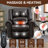 Dual Motor Infinite Position Heat Massage Power Lift Recliner Chair with USB Ports-1350290515