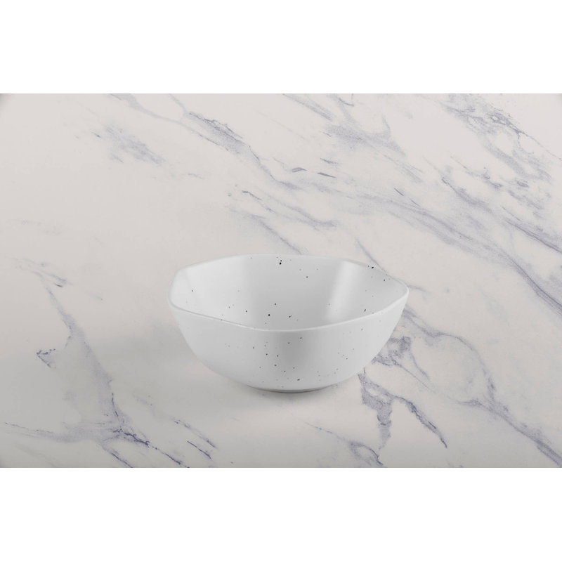 Bol en porcelaine non empilable EARTH - LINEN DOTTS Premium, 5,5 po | Va au micro-ondes et au lave-vaisselle