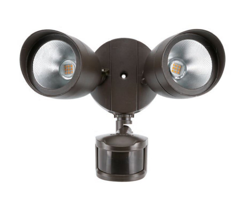 Jake-Daniel 2 - Head LED Hardwired Dusk to Dawn Outdoor Security Flood Light with Motion Sensor