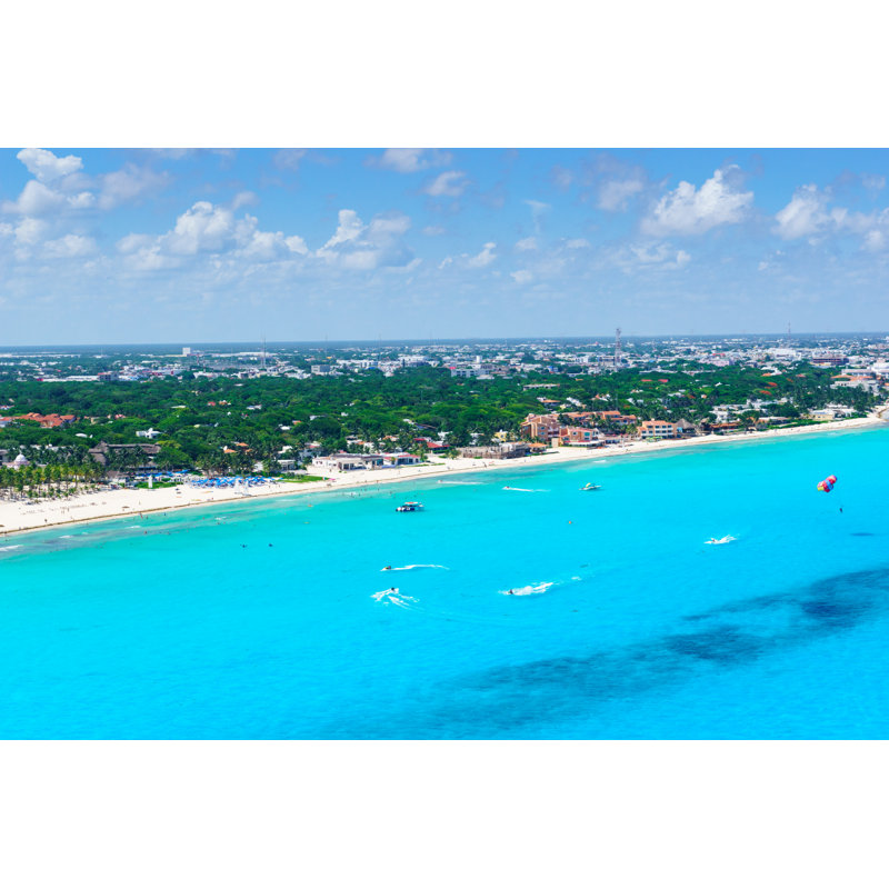 White Sand Beaches by HT-Pix - Wrapped Canvas Print, 30cm H x 46cm W