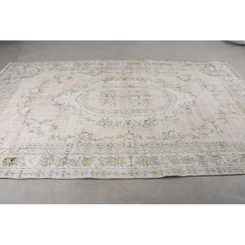 Tapis surdimensionné en laine rétro de 83,1 po x 135,8 po