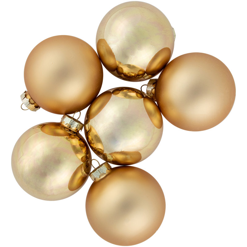 Ornement de Noël boule de verre, Champagne