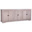 Nico 83-Inch Reclaimed Pine Light Wash Reclaimed Pine 6-Door Sideboard-124176922-124176923-124176926