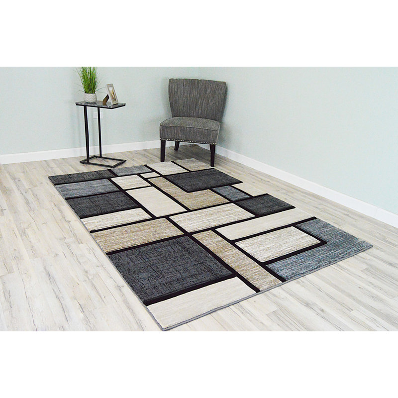 Marmolejo Performance Abstract Indoor Rug, Rectangle 5'3" x 7'6"