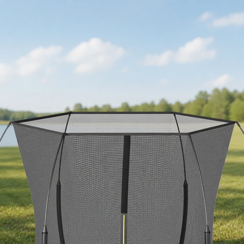 Trampoline Springfree No Gap de 6 pi avec cordes élastiques pour un rebond sûr et silencieux