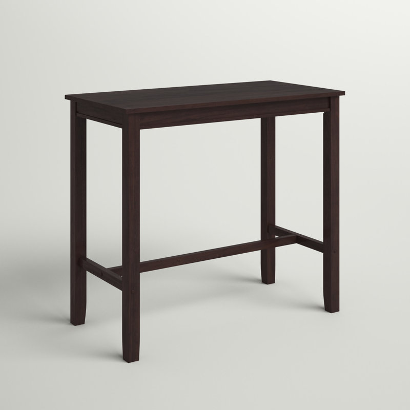 Bartonville Solid Wood Base Pub Table, 36" H x 47.25" L x 23.75" W, White