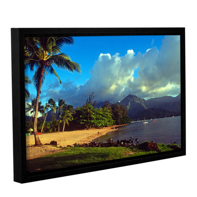 Golden Light on Hanalei by Kathy Yates Floater Framed Photographic Print