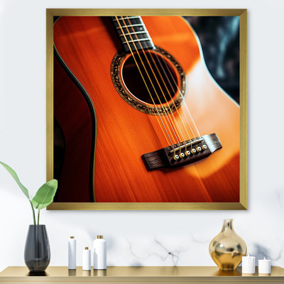 " Beautiful Orange Guitar Photography III "