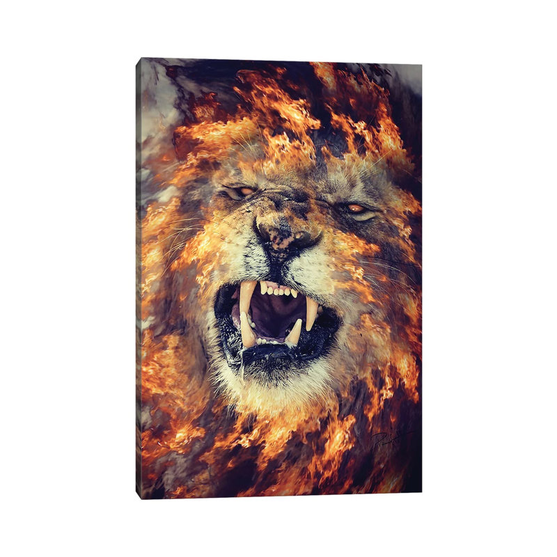 Mane Of Fire by Paul Haag - Wrapped Canvas Print, 45.72cm H x 30.48cm W x 1.91cm D