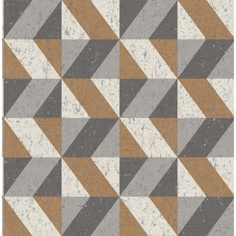 Rouleau de papier peint l 33 pi x p 20,5 po Haider, Cuivre