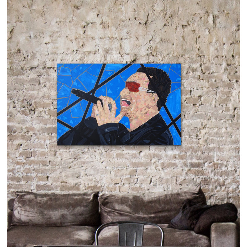 Bono Painting by Eddie Bruckner