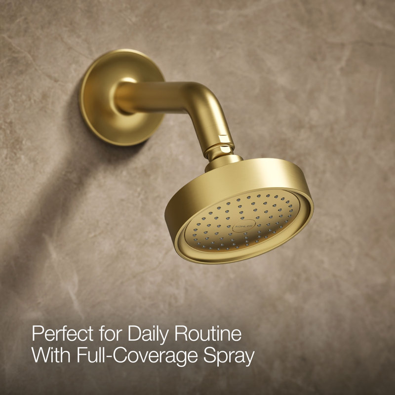 Purist® Pressure-Balancing Thermostatic Tub and Shower Faucet, Lever Handle, Vibrant Brushed Moderne Brass, 2.5 GPM