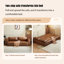 Canapé modulaire brun en similicuir-539855840