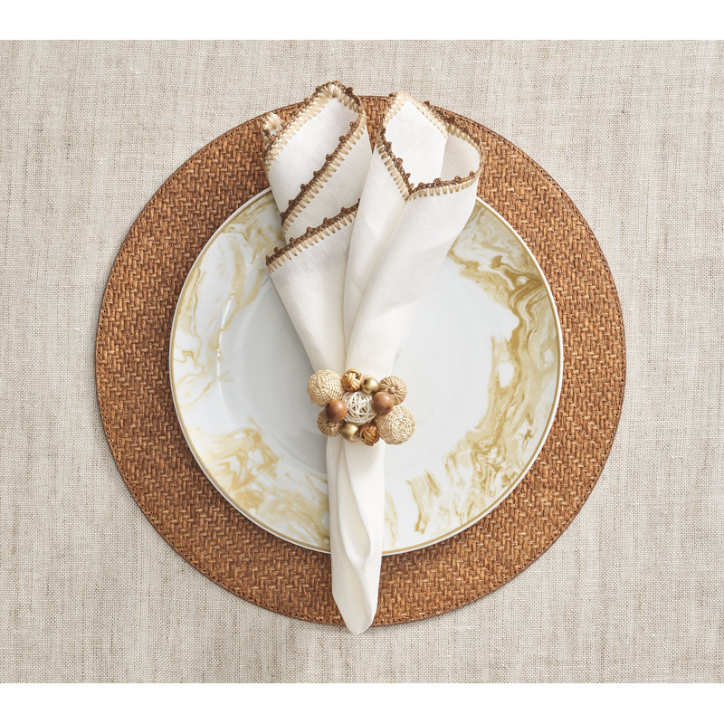 Java Napkin Ring, Natural/Brown
