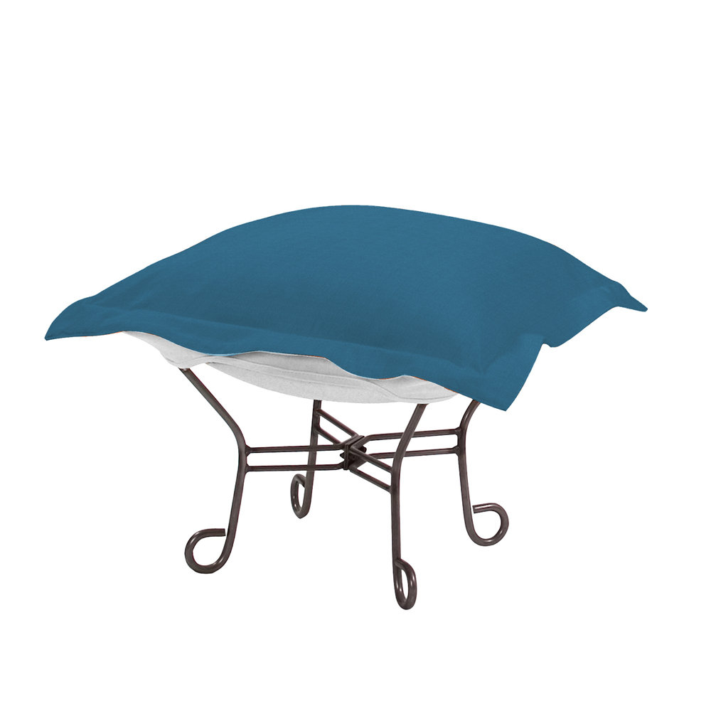 Olen Sunbrella Outdoor Ottoman Cushion, Seascape Turquoise Sunbrella®