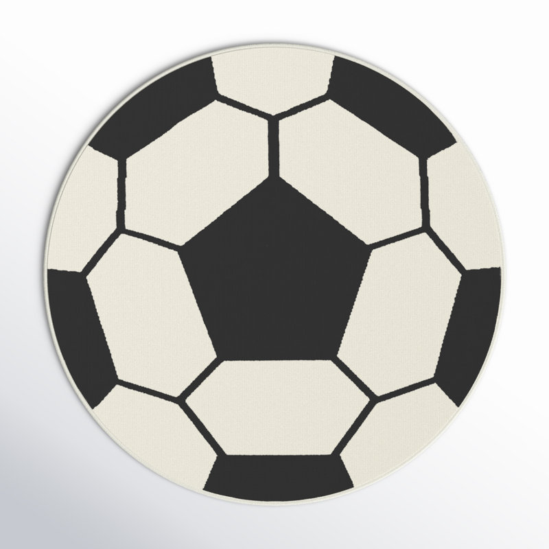 Abram Black Kids Area Rug