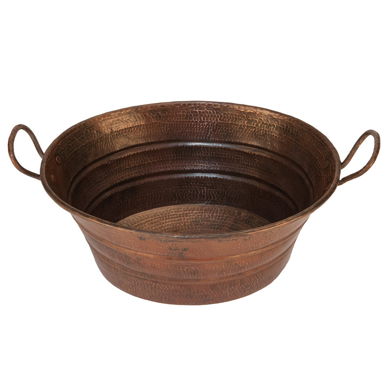 Premier Copper Products BSP5_VOB16DB-P Bathroom Sink And Drain Package