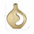Mercer41 17" Adair Champagne Metal Vase-1252567441