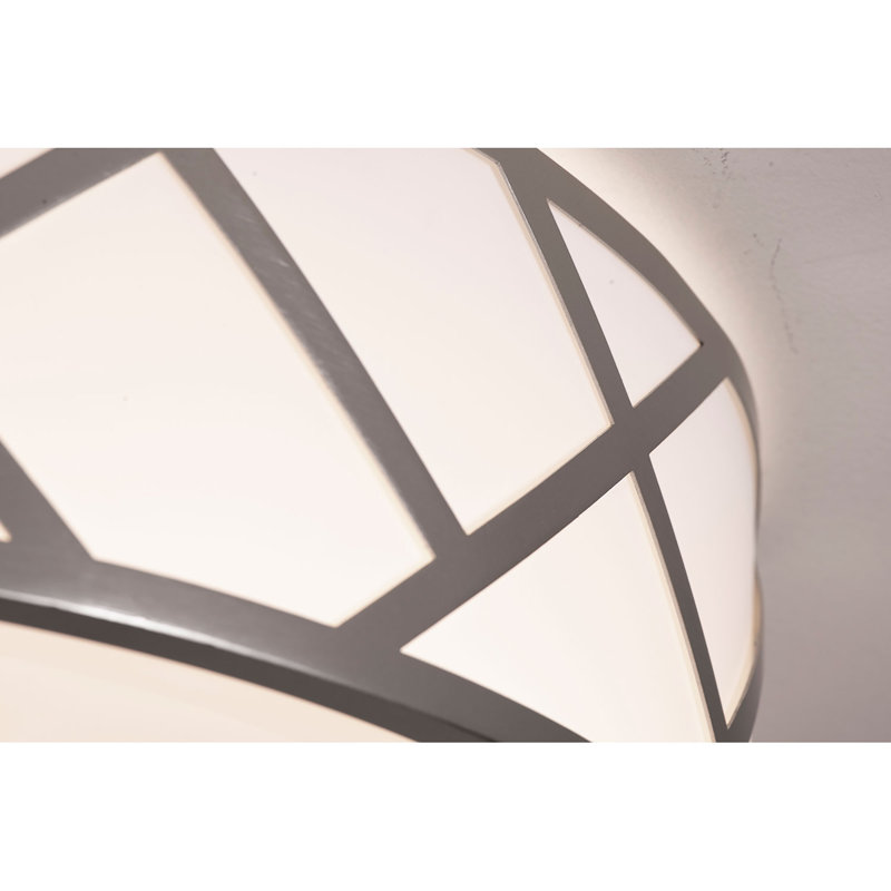 Acrylic LED Flush Mount, Nickel