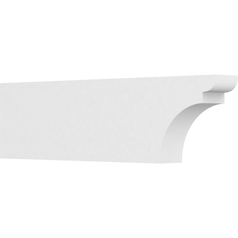 4"W x 10"H x 36"L Standard Yorktown Architectural Grade PVC Rafter Tail, 10"H x 4"W x 36"D