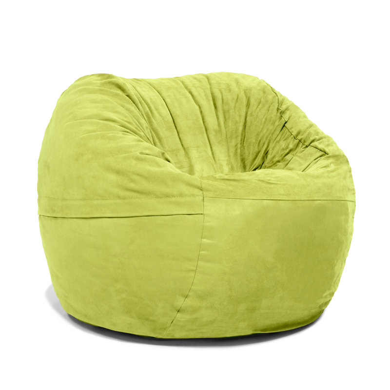 Fauteuil à billes rond 3 pi avec housse amovible Saxx, Lime