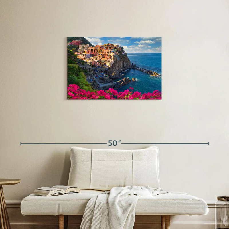 Gillard Bougainvillea à Manarola, H 20 po x l 30 po