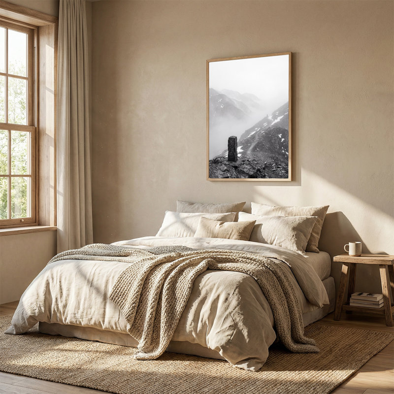 Art mural sur toile Misty Mountain Ridge, H 36 po x l 24 po