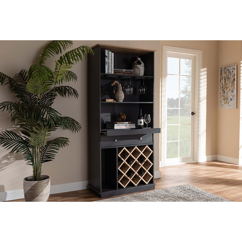 31.5'' Wine Bar, Gray