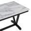 Table de salle à manger 6 pièces de style moderne avec 4 chaises et 1 banc