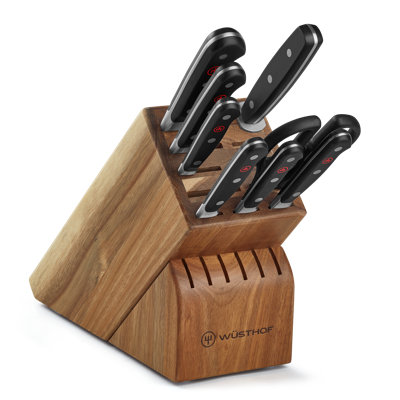 Classic Nine Piece Block Set, Acacia