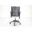 Chaise de bureau à motif à nervures avec accoudoirs, gris clair-595865821