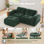 Canapé modulaire rembourré en velours avec repose-pieds amovible Bonella Adella-172914978-173477870