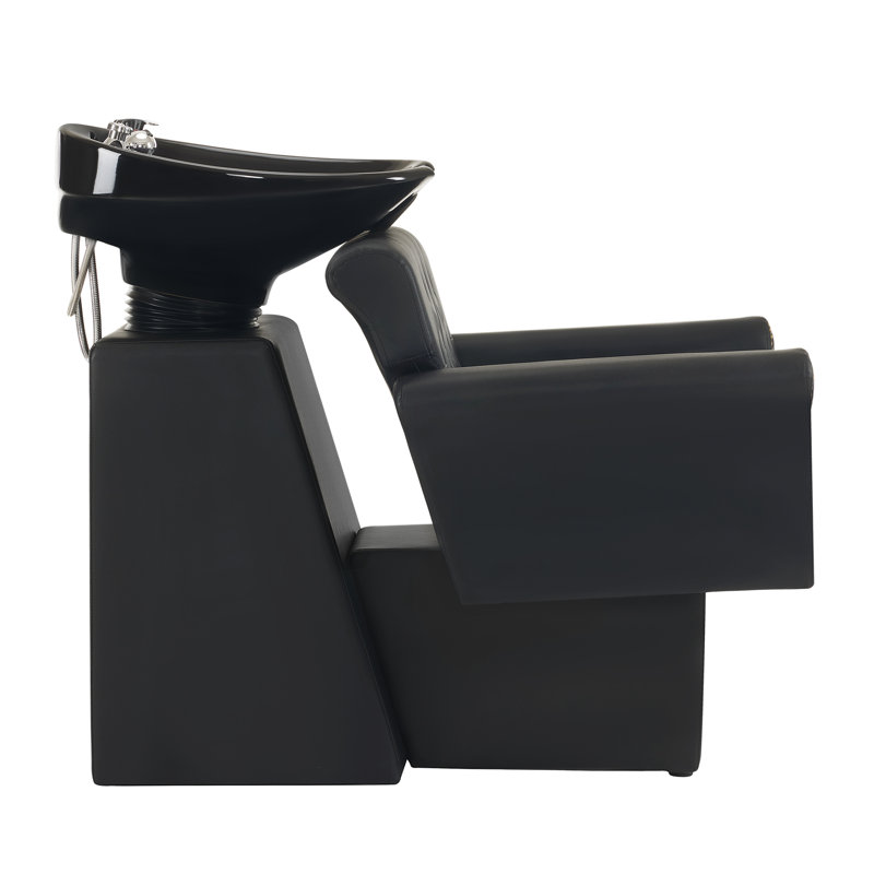 Shampoo Station Chair, Backwash Shampoo Ceramic Bowl and Chair Set for Salon