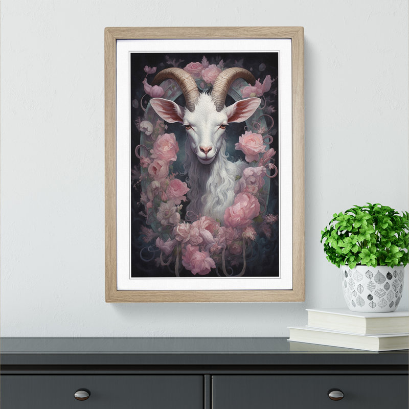 Goat Victorian - 31001 Piece Single Picture Frame Print on Wood