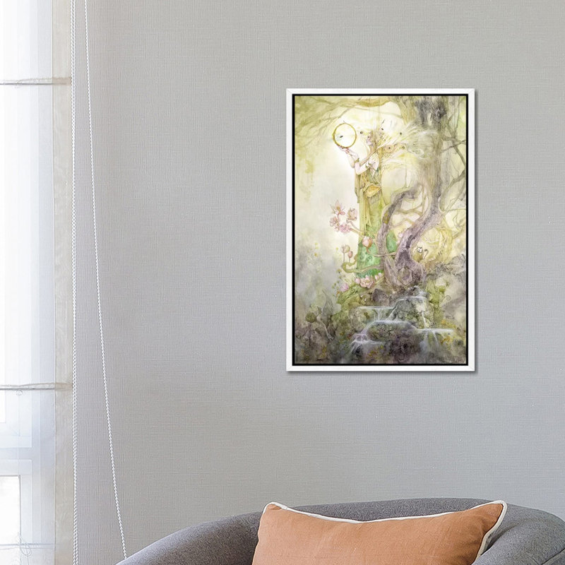 Kleodora by Stephanie Law - Floater Frame Gallery-Wrapped Canvas Giclée on Canvas, 66.04 cm H x 45.72 cm W, White