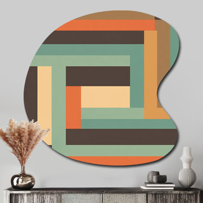 Guillen - Modern Midcentury Drop Shape Assymterical Metal Wall Art