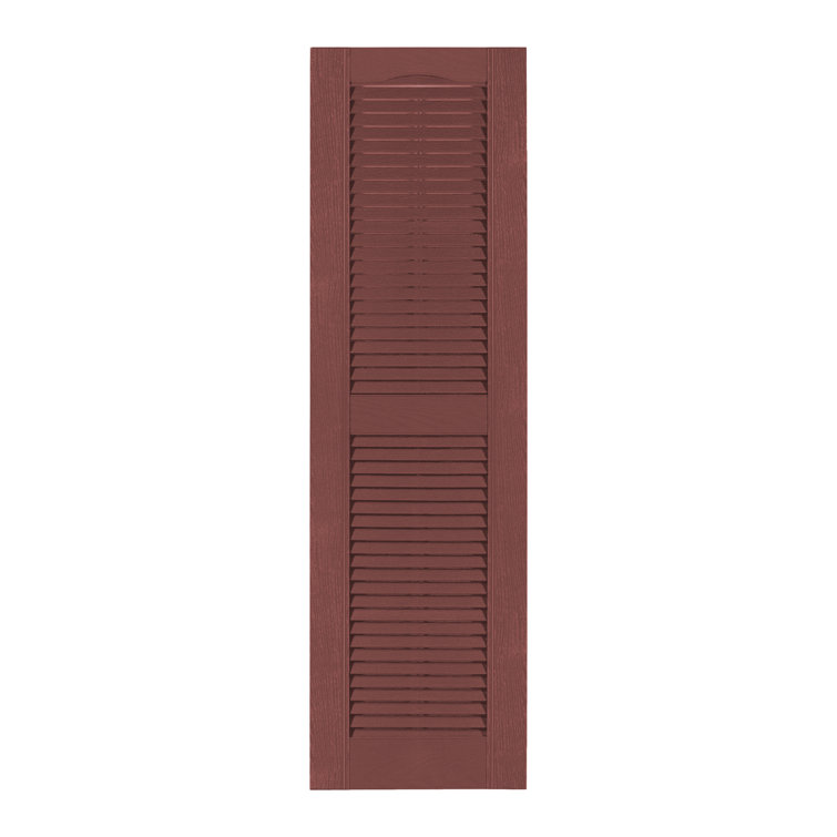 Custom Louvered Shutter with Cathedral Top