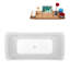 1579.9mm x 749.3mm Freestanding Soaking Acrylic Bathtub-367936235