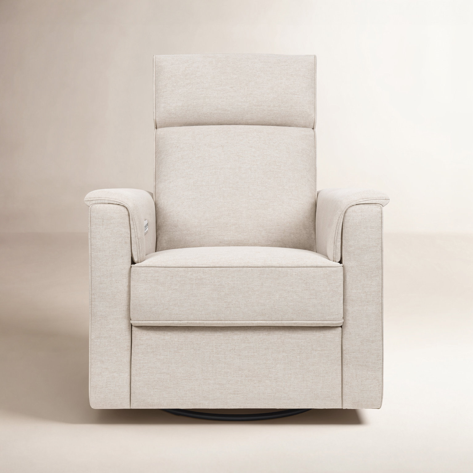 Willa Plus Swivel Glider, Sand Livesmart® Basketweave