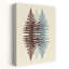 Muted Ferns Abstract Contemporary Fern Nature Portrait Wall Art Print 1 Piece Wrapped Canvas Wall Art-1167026285