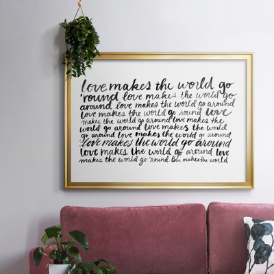 Écriture avec amour II, reproduction d'art sur toile