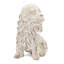 Figurine d'épagneul cocker assis 7,5 po x 5,5 po x 8,7 po, finition beige naturel