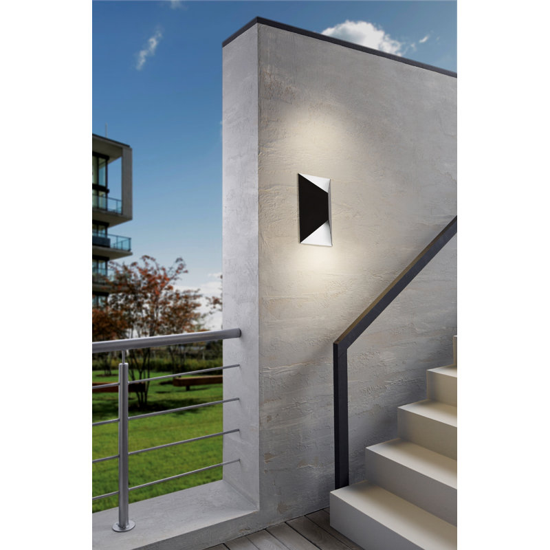 Benham LED Wall Light, Black/White